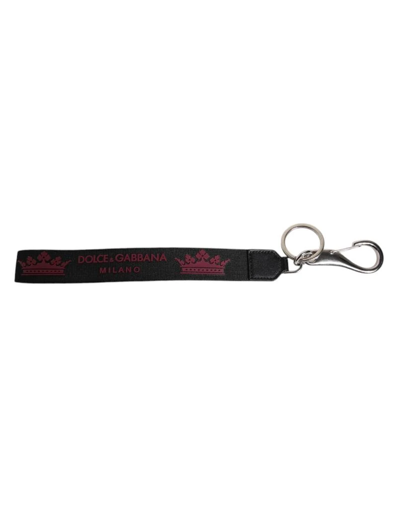 Dolce 
Gabbana Nylon Logo DG Crown Men
s Holder Keychain Men
s Keyring