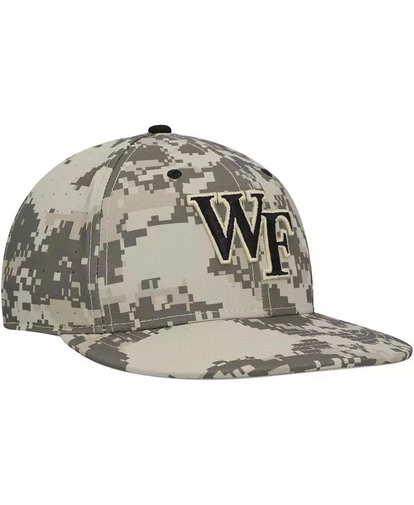 NIKE Men's Camo Wake Forest Demon Deacons Aero True Baseball Performance Fitted Hat 3