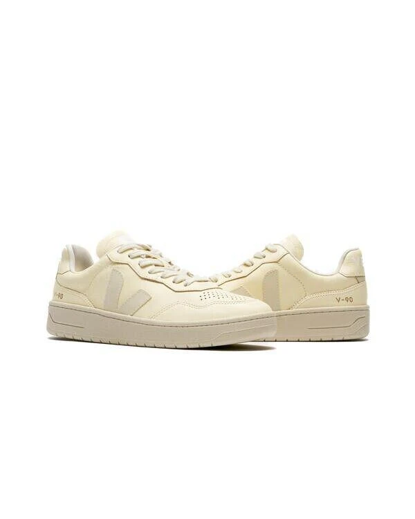 Veja Veja V-90 VD2003381A Sneakers Women's Cashew Pierre Leather Comfort Casual Shoes 3