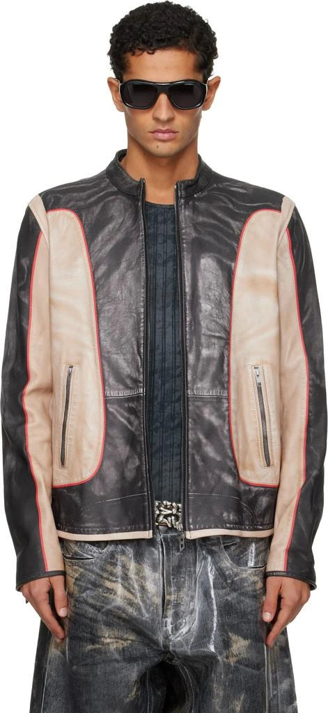 Diesel Black
Beige L-Evert Leather Jacket