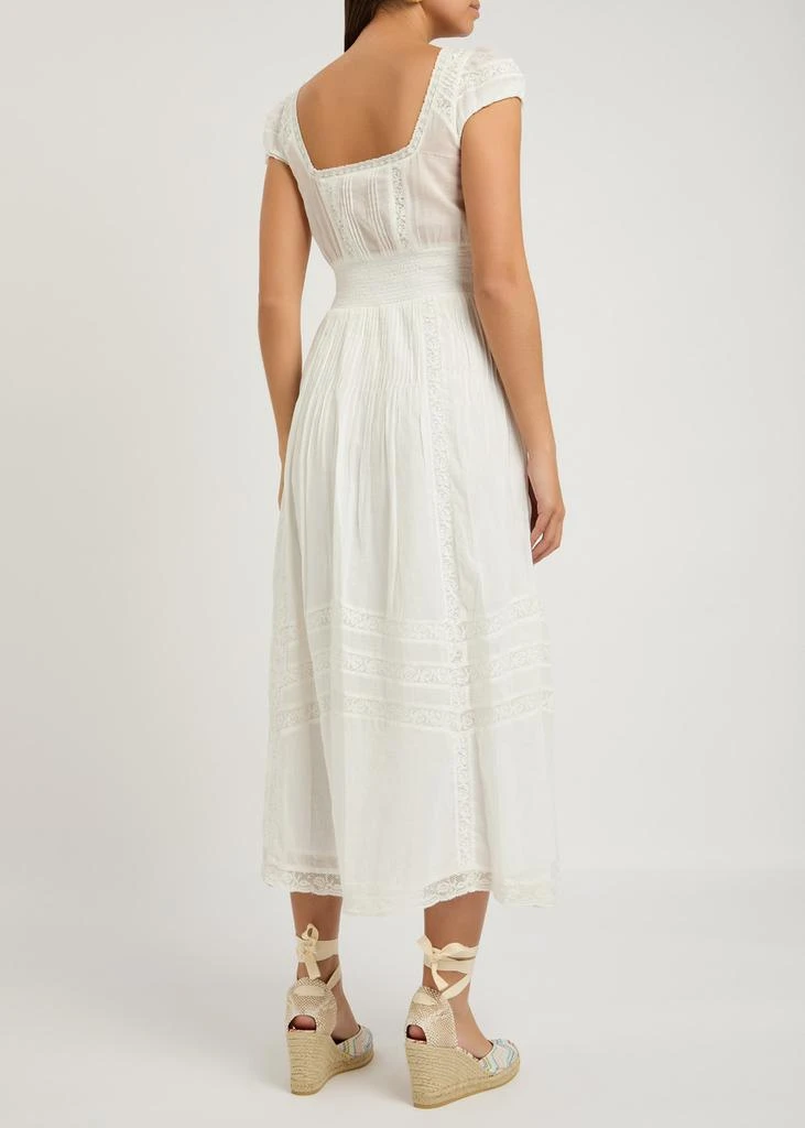 LOVESHACKFANCY Suvi guipure-lace detailed cotton midi dress - Dresses &  Skirts - Save Extra 15% OFF On $1 - BeyondStyle