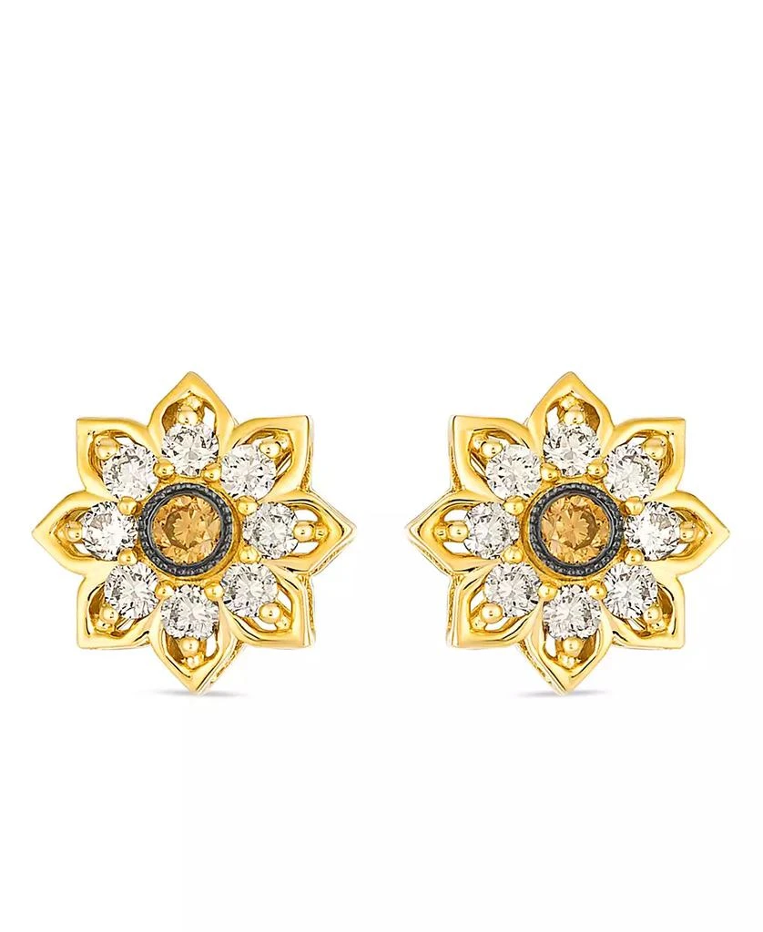 Le Vian Nude and Chocolate Diamond Stud Earrings (0.48 ct. t.w.) in 14K Honey Gold 3