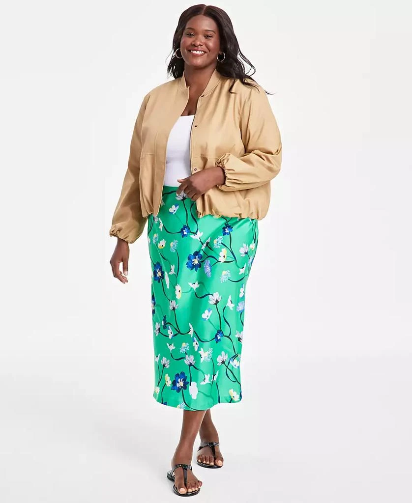 On 34th Trendy Plus Size Pull-On Skirt, Exclusively at Macy's 1