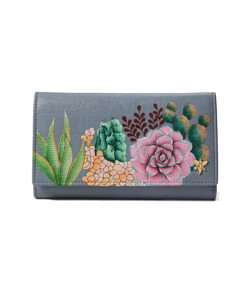 Anuschka Checkbook Clutch with RFID - 1153