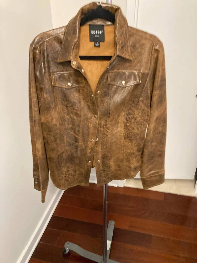 Insight Editions Insight - Women
s Vegan Leather Shirt Jacket