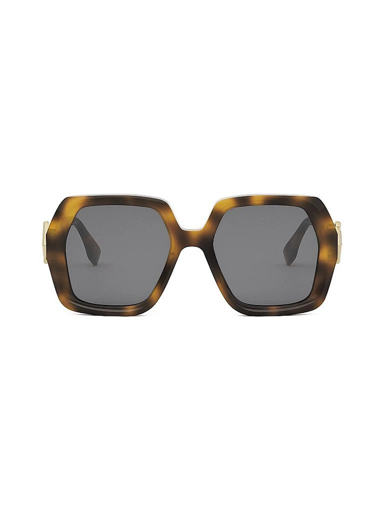 Fendi 53mm Square Sunglasses Fendi Roma Square Sunglasses, 53mm | Bloomingdale main image 3