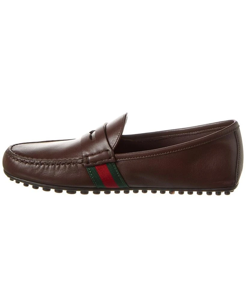 Gucci Web Leather Driver 2