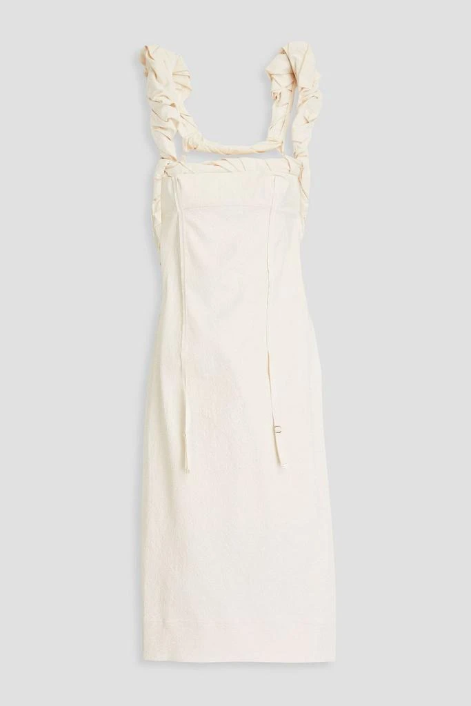 Crema twisted cotton-piqu dress  On Sale Now with Up to 70% Off |  Discover Exclusive Deals & Savings at BeyondStyle  Authentic Jacquemus  dresses|women|clothing|summer dresses|knee length dresses with Limited-Time  Discounts, Free