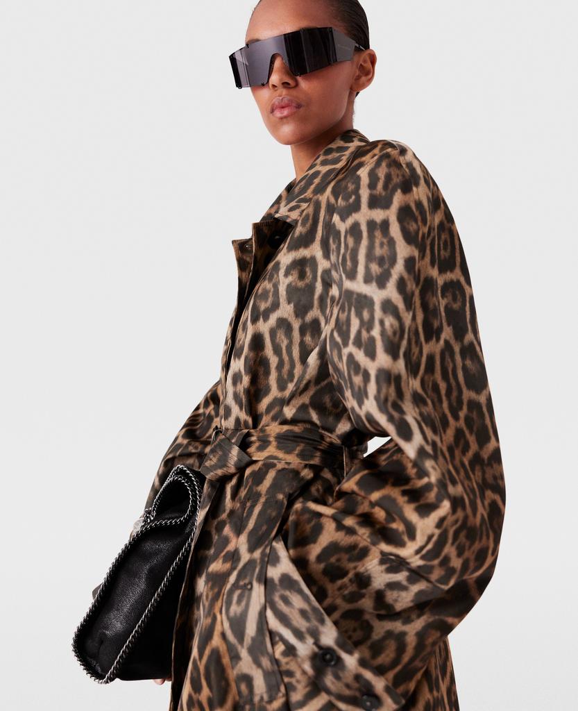 Stella McCartney Stella McCartney - Leopard Belted Trench Coat, Woman, Leopard print, Size: 38