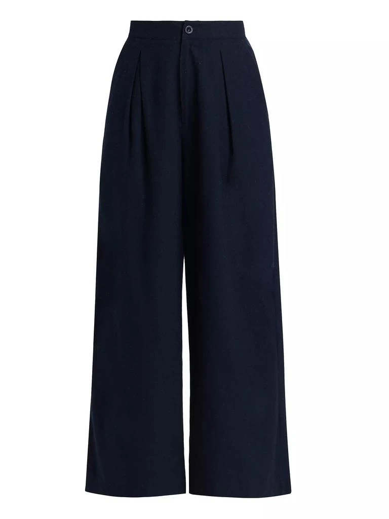 Jenni Kayne Silk Relaxed Cropped Trousers 1