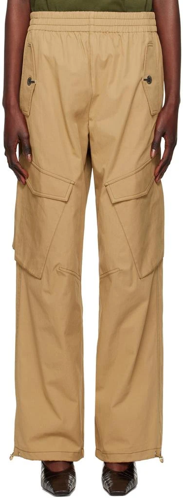 Dion Lee Khaki Latch Trousers