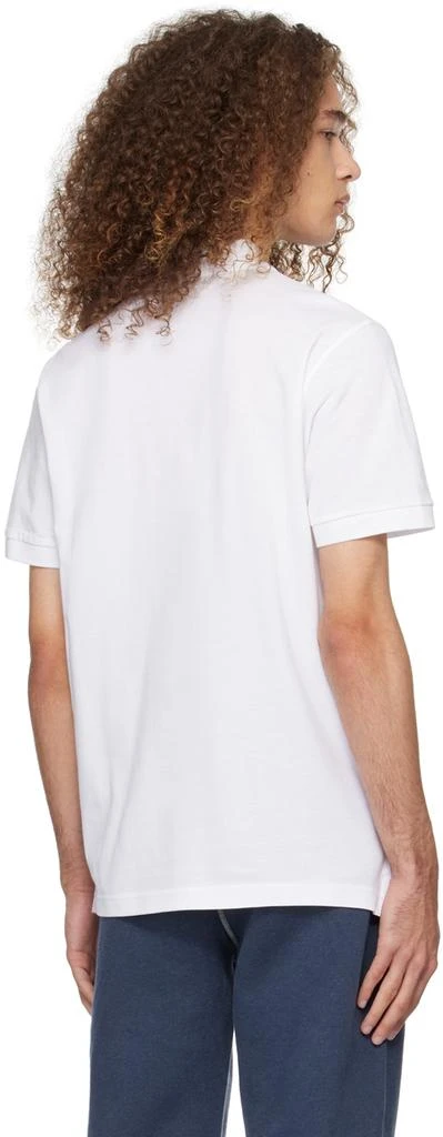 Sunspel White Two-Button Polo 3