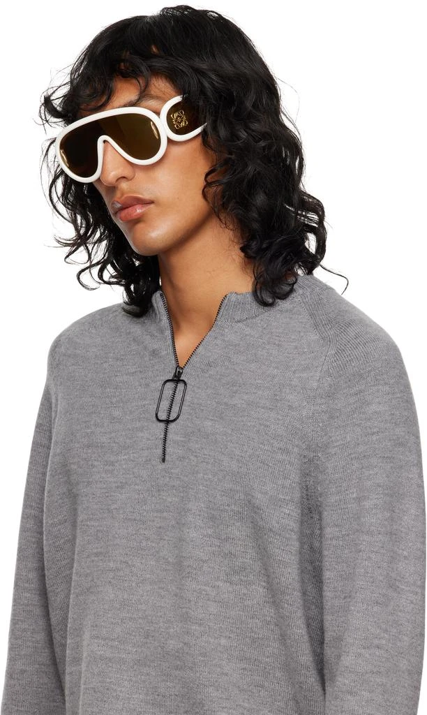 Loewe White Wave Mask Sunglasses 4