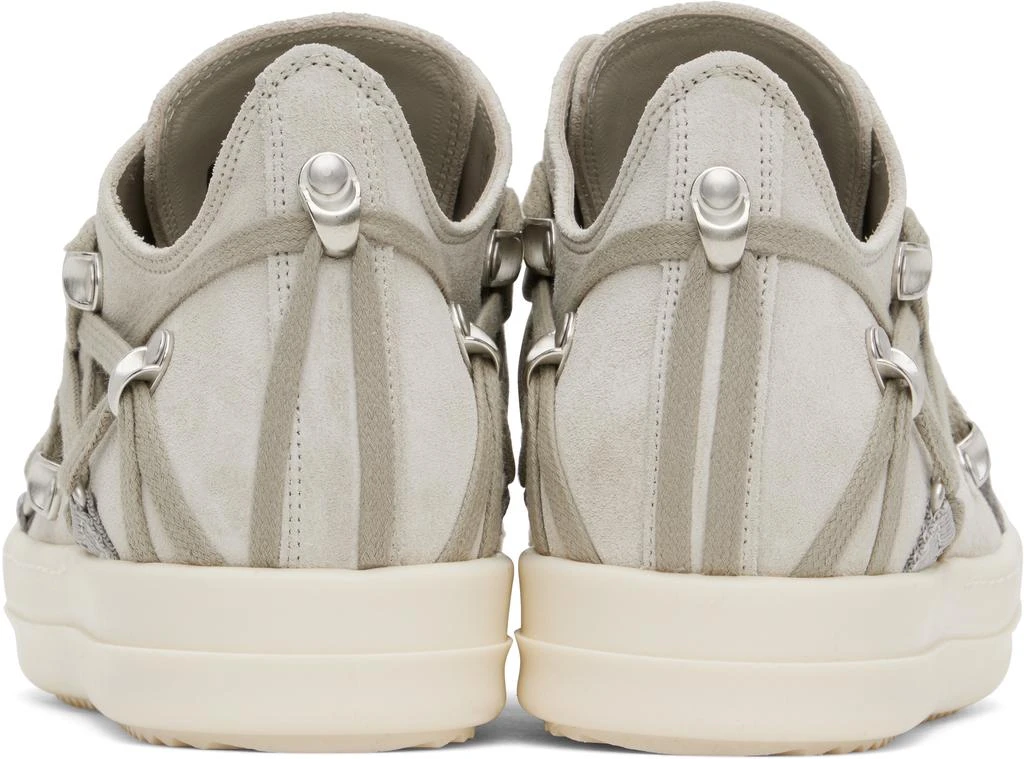 Rick Owens Gray Hollywood Megalace Low Sneaks Sneakers 2