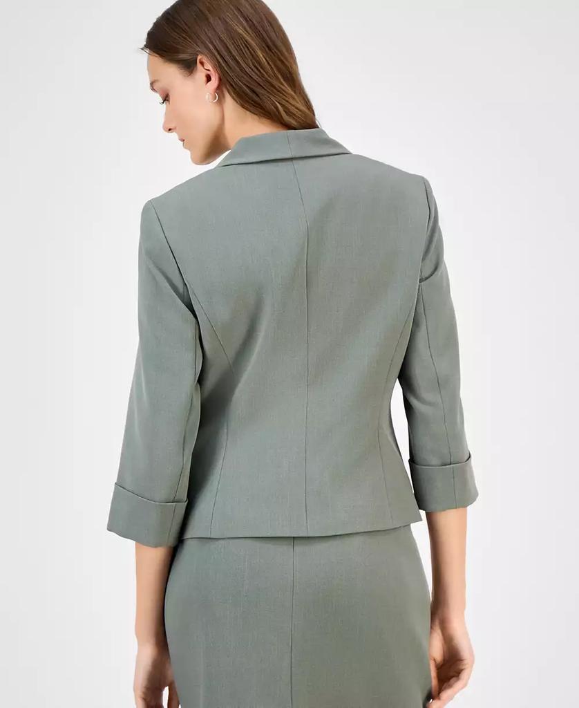 Kasper Women's 3/4-Sleeve Shawl-Collar Blazer, Regular & Petite