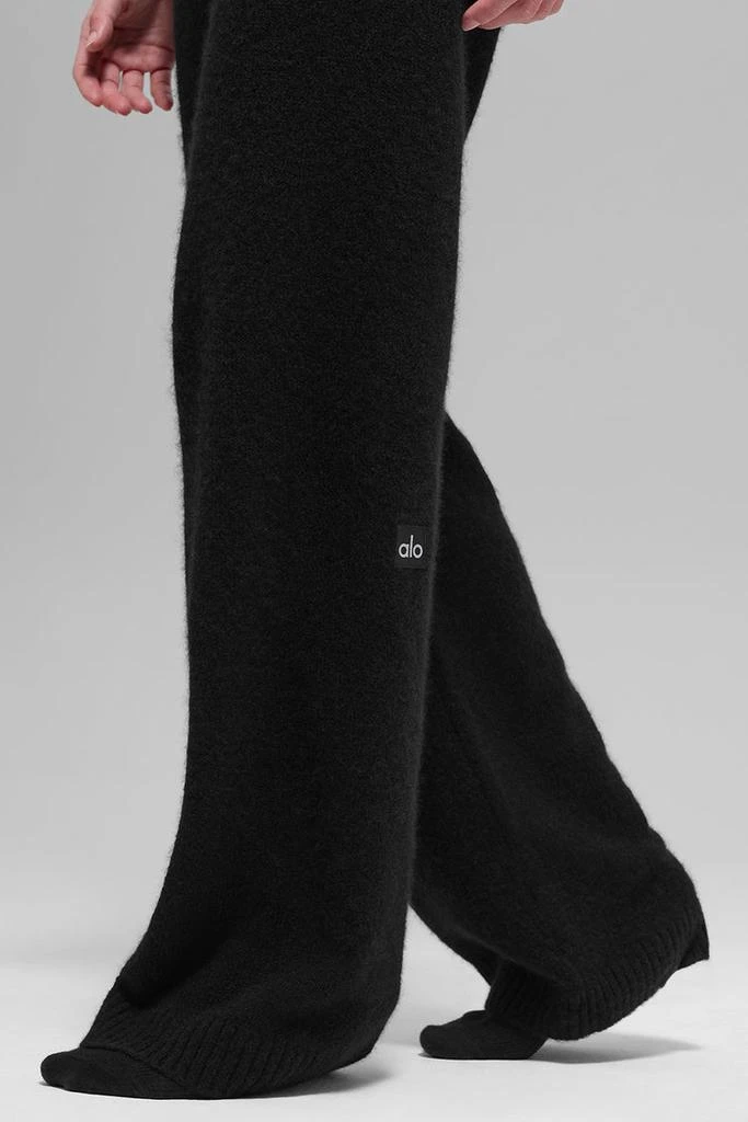 Alo Cashmere High-Waist New Class Wide Leg Pant - Winter Frost 4