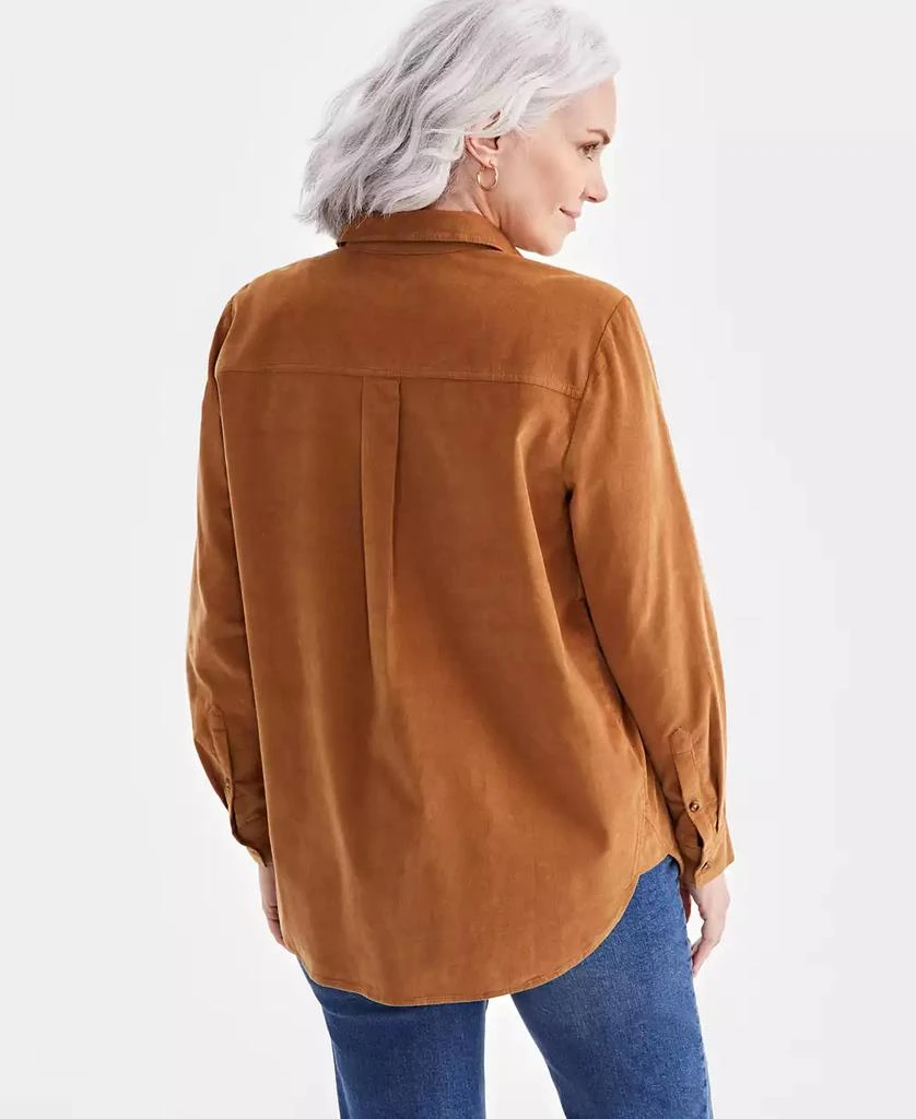 Style & Co Women's Cotton Corduroy Overshirt, Created for Macy's 4