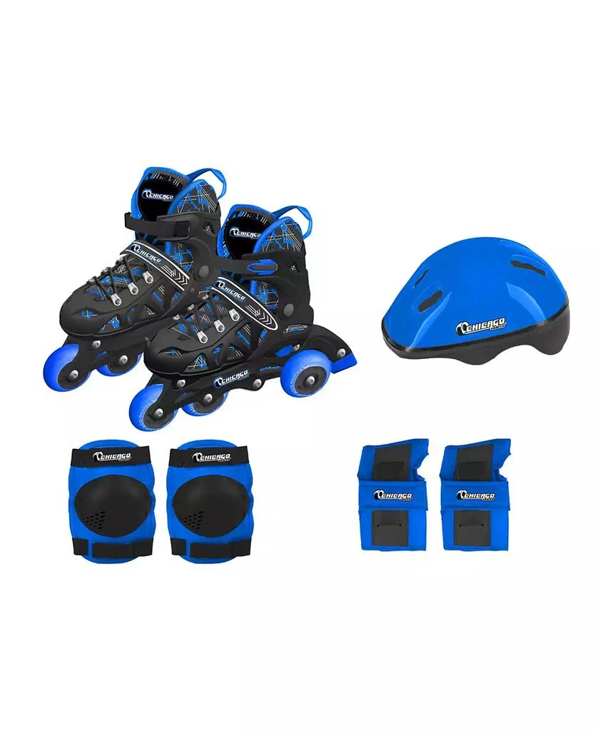 Chicago Skates Chicago Adjustable Inline Training Skate 8pc Combo Set - Size S (J10-J13) 2
