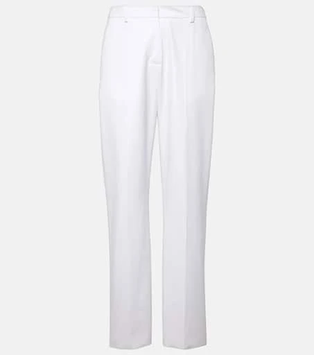 Valentino Low-rise cotton slim pants 1