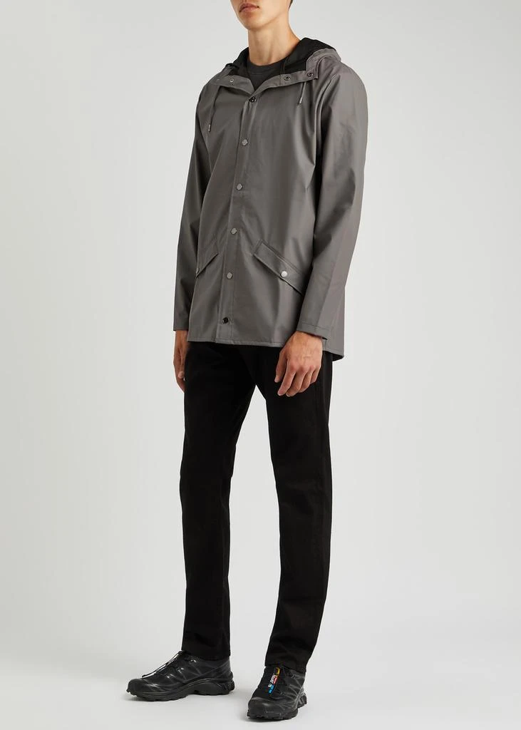 RAINS Short matte rubberised raincoat 4