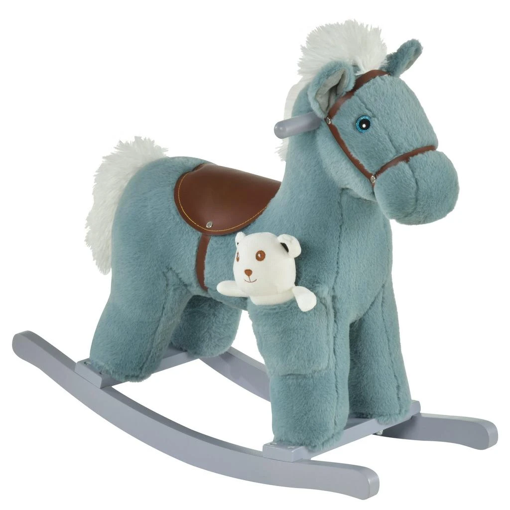 BreeBe Soft Plush Rocking Horse for Toddlers