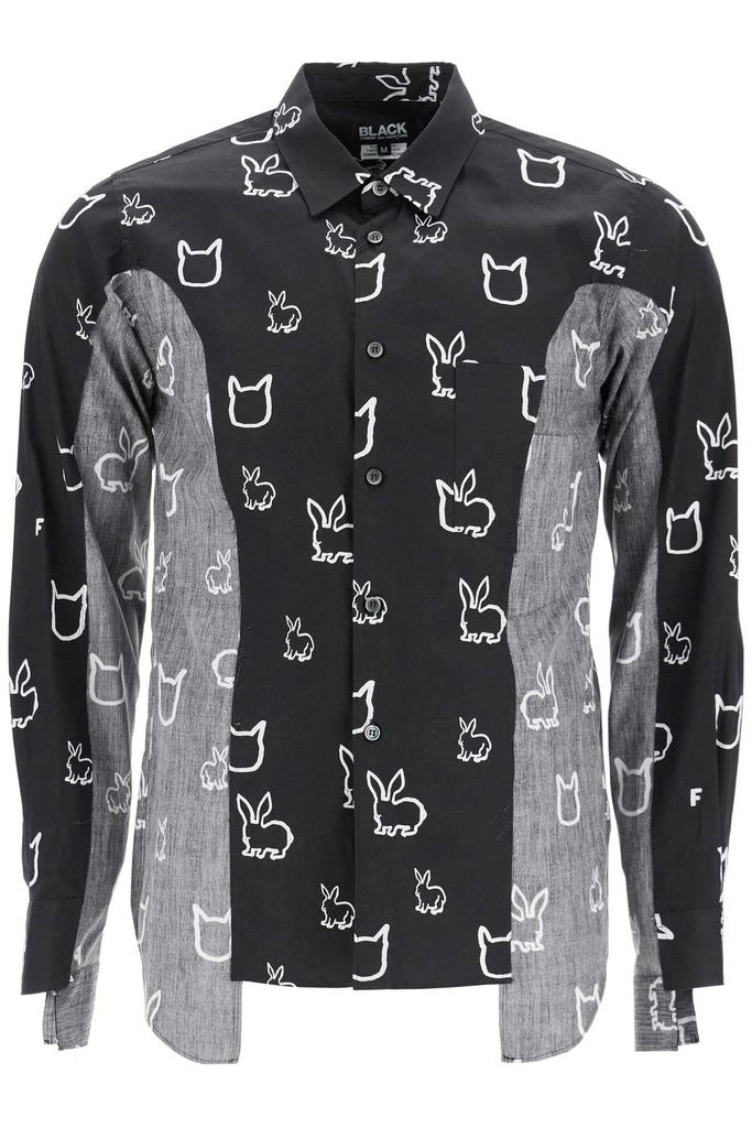 COMME DES GARCONS BLACK "shirt with inside-out 1