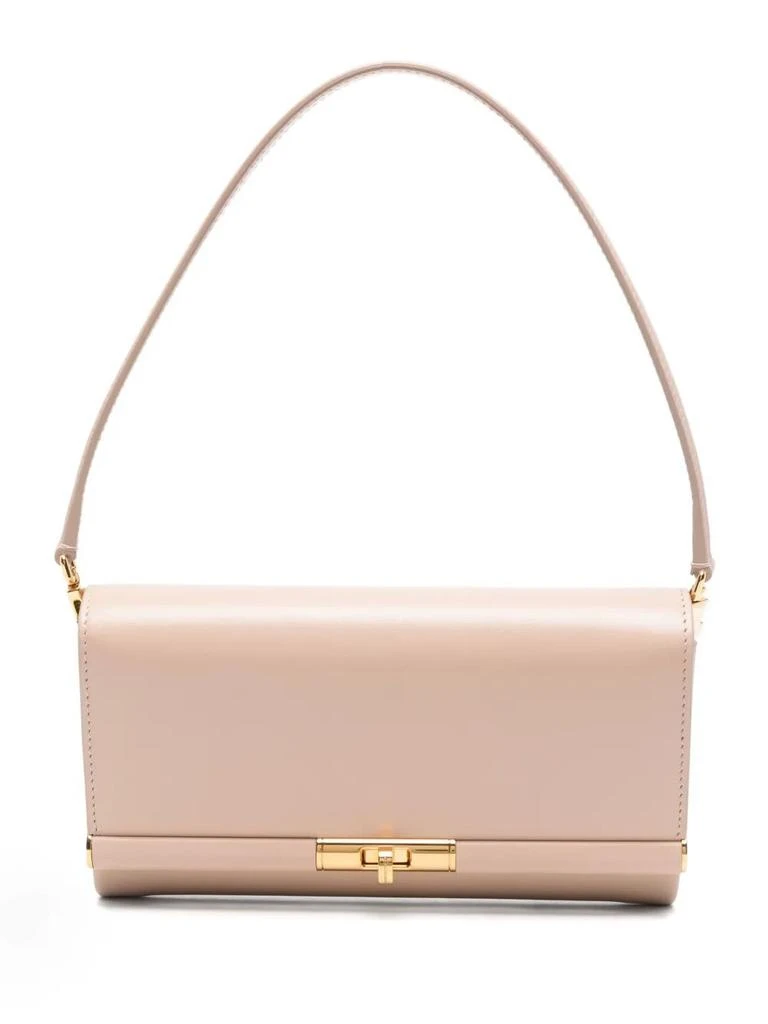 Dolce & Gabbana POWDER PINK LEATHER MARLENE CLUTCH 1