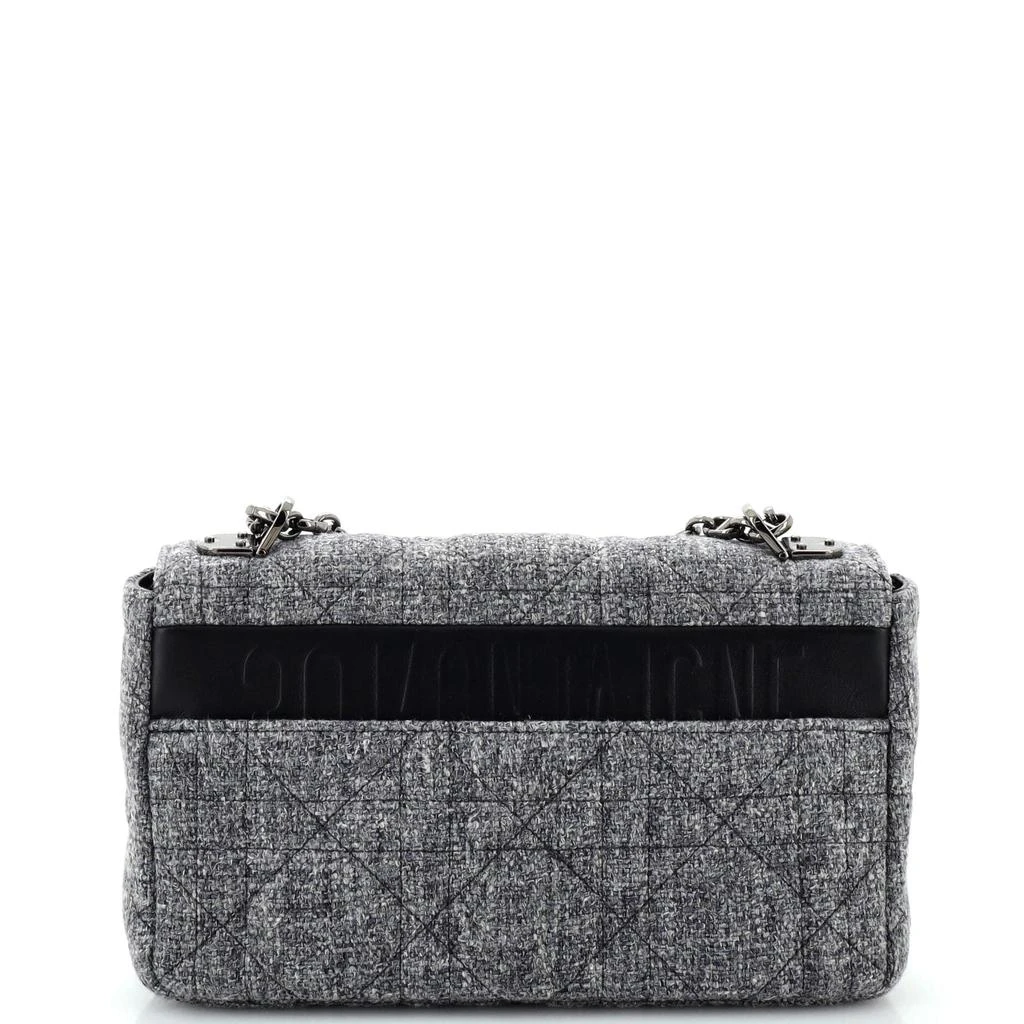Dior Caro Bag Macrocannage Quilt Linen Medium 3