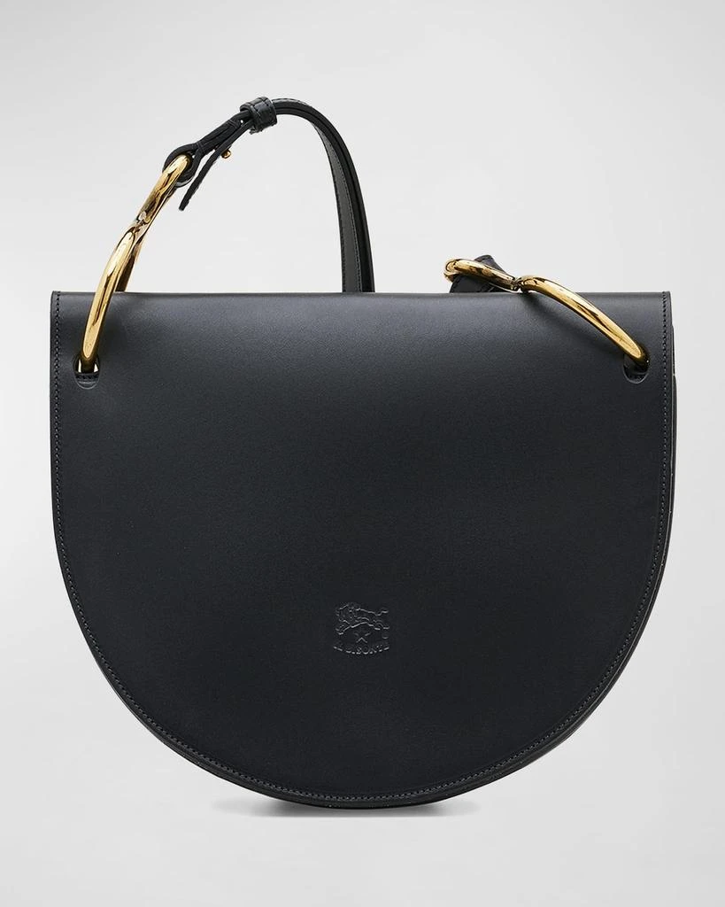Il Bisonte Consuelo Brushed Leather Flap Shoulder Bag 1
