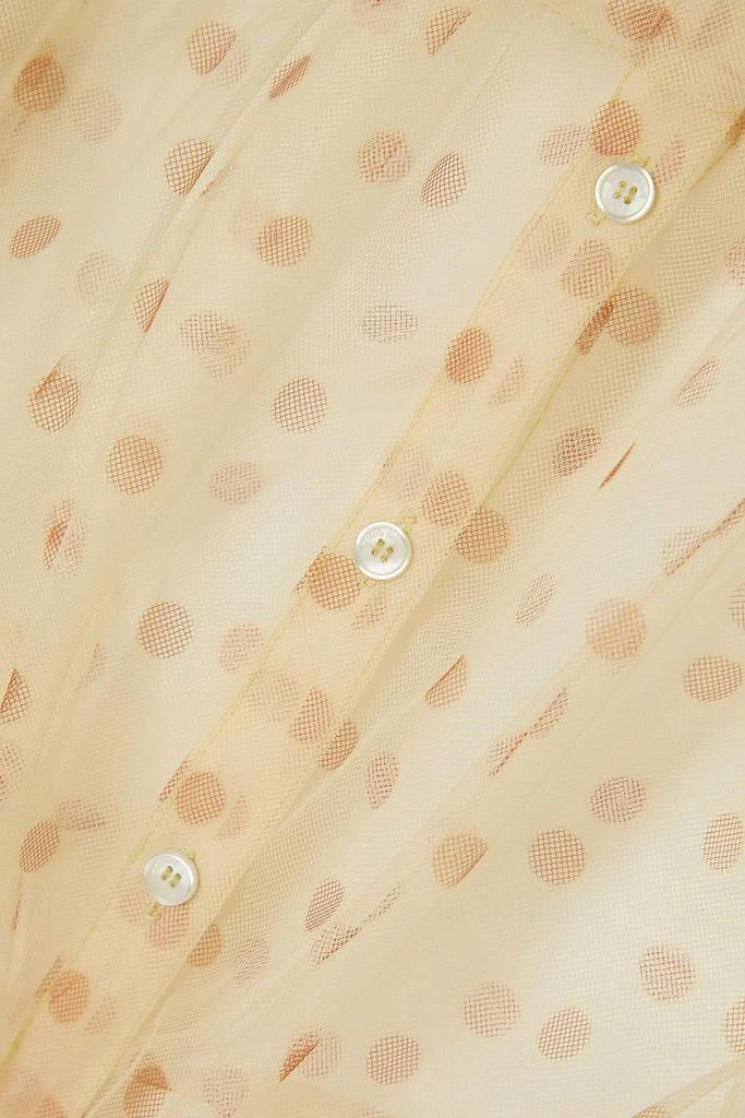 Molly Goddard Sebastian ruffled polka-dot tulle blouse 4
