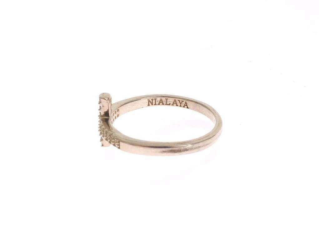Nialaya Nialaya Silver CZ Cross 925 Ring 3