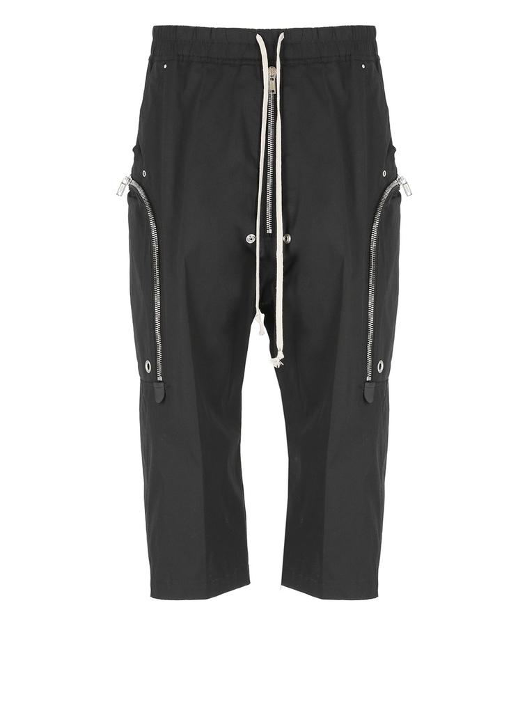 Rick Owens Black Dirt Cooper Trousers - Pants - Free