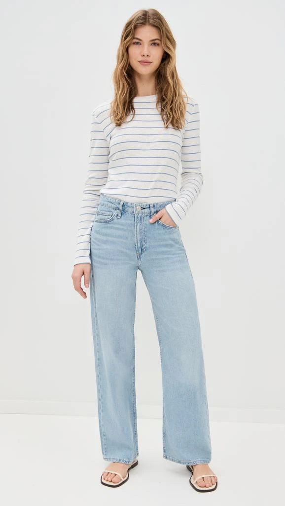 Rag & Bone Featherweight Logan Wide Leg Jeans 4