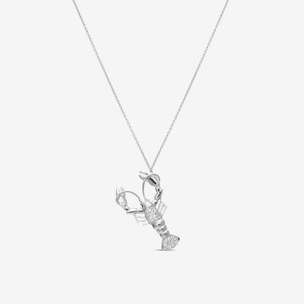 Roberto Coin Roberto Coin 18K White Gold Diamond Pendant Necklace 888043AWCHX0 1