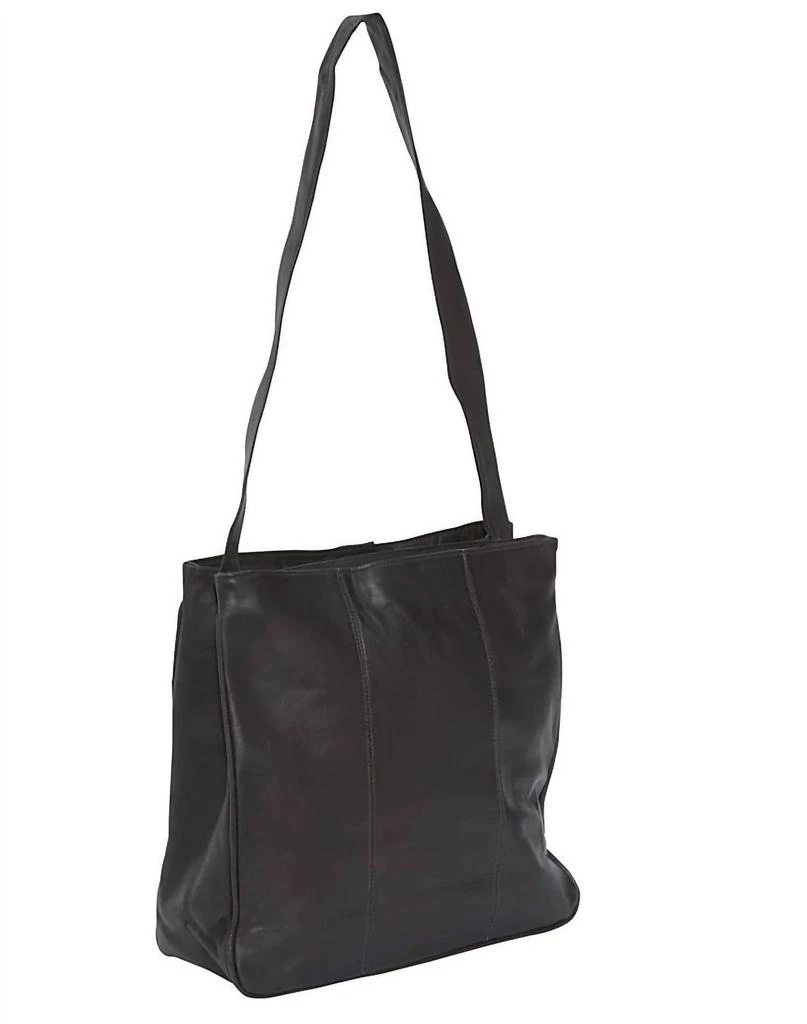 David King & Co Inc Double Top Zip Shoulder Bag In Black 2