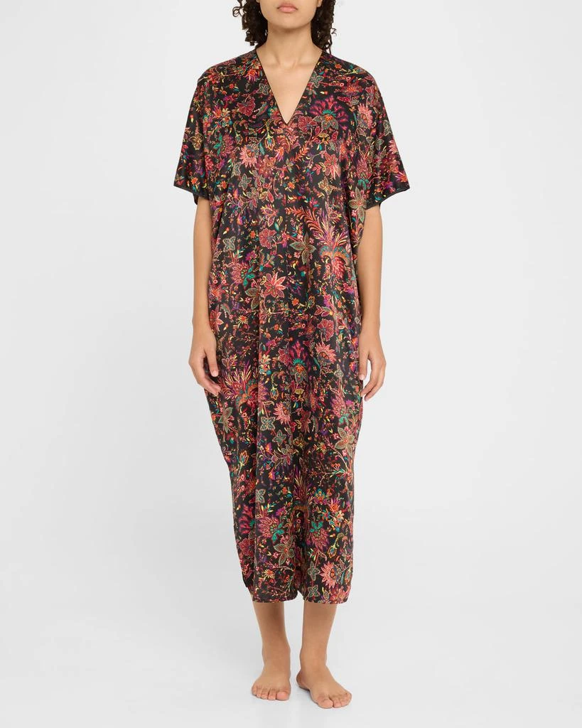 Natori Granada Floral-Print Maxi Caftan 2