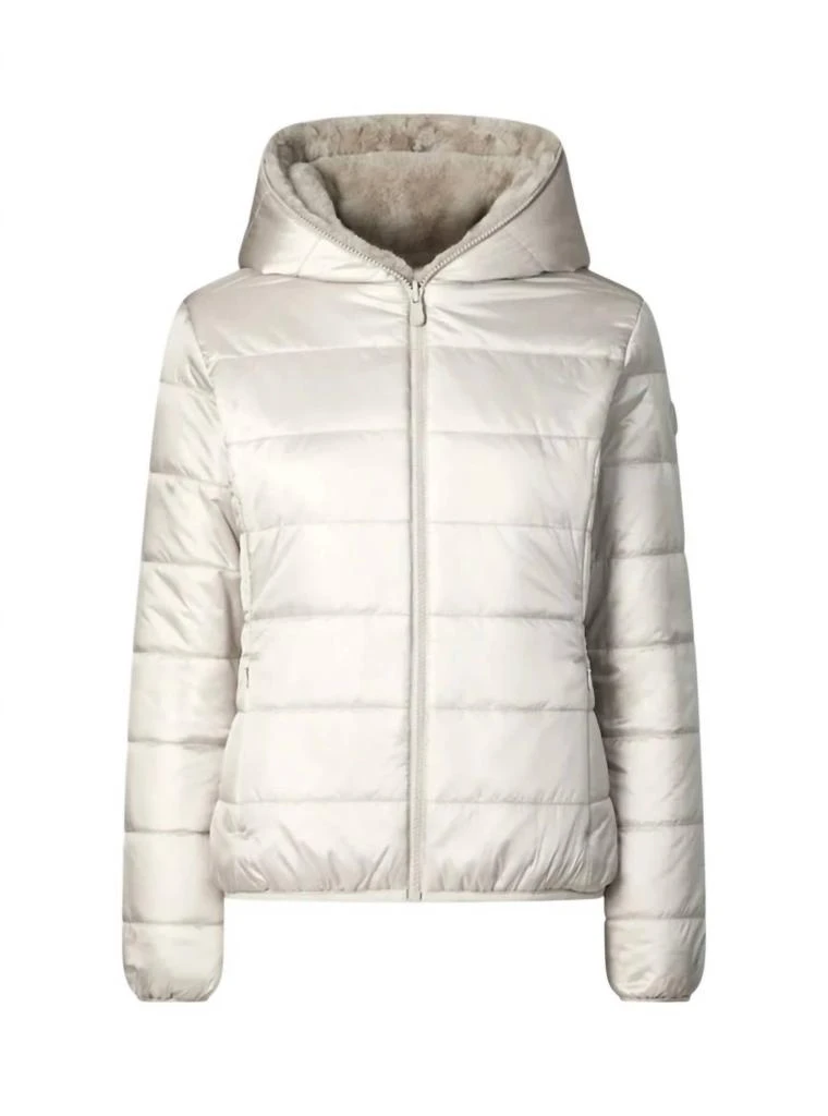 Save The Duck Women's Laila Jacket In Mud Grey 2