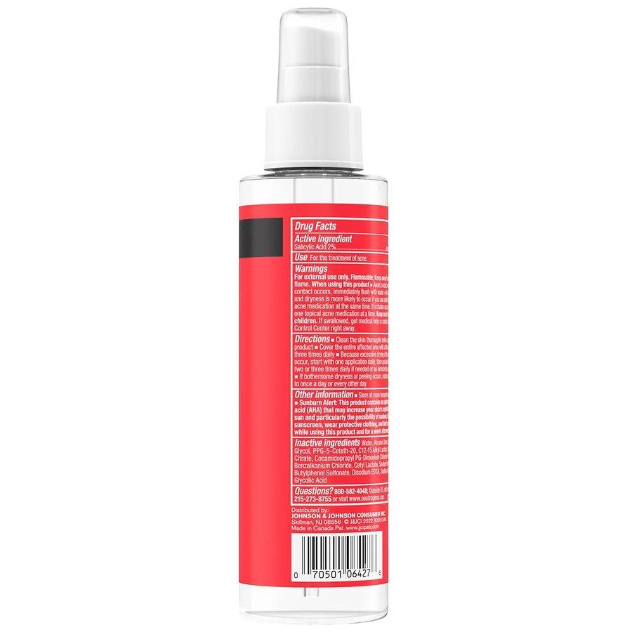 Neutrogena Stubborn Body Acne Spray, 2% Salicylic Acid 10