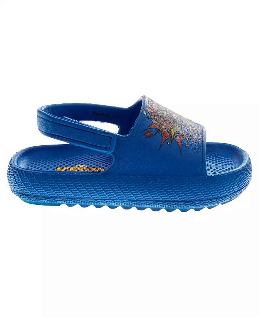 Spider-Man Toddler Boys Marvel Hook and Loop Backstrap Slides 3