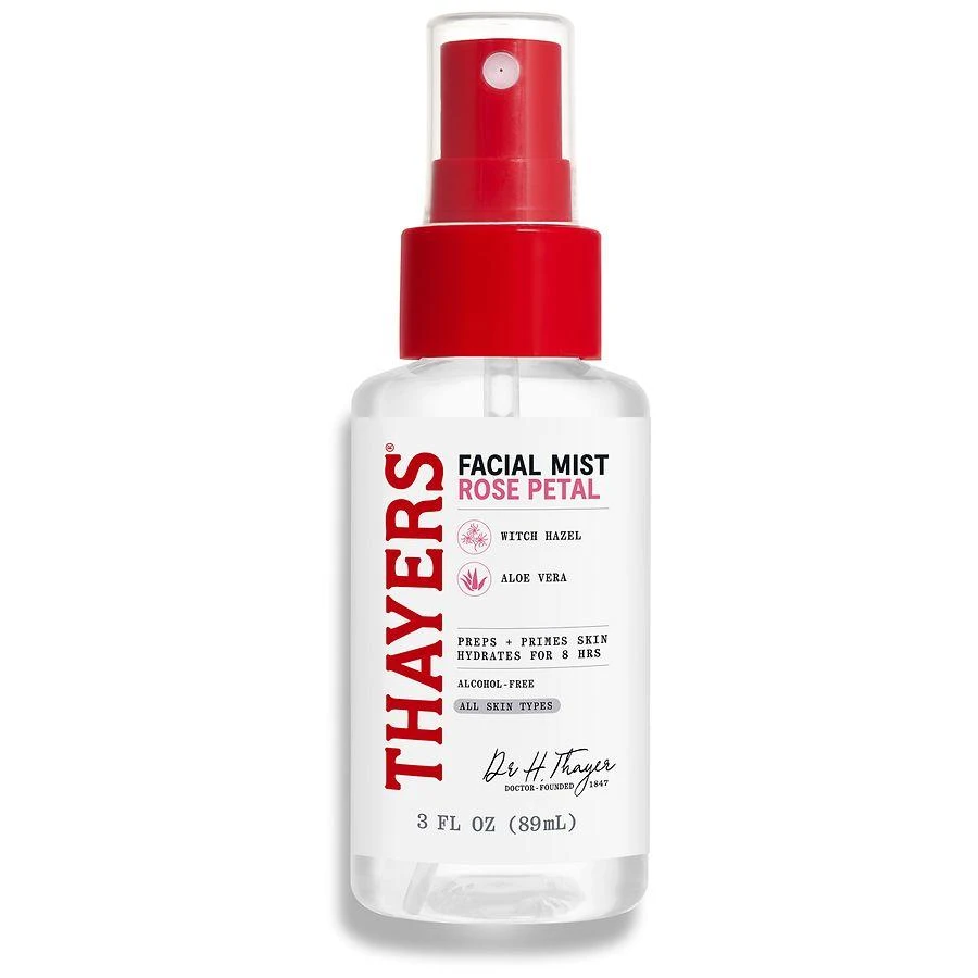 Thayers Trial Size Witch Hazel Facial Mist with Aloe Vera Toner Rose Petal, Rose Petal 1
