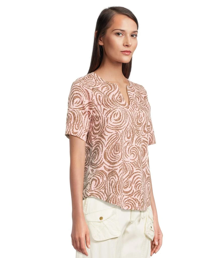 Mod-o-doc Half Sleeve Split Neck Tee 2