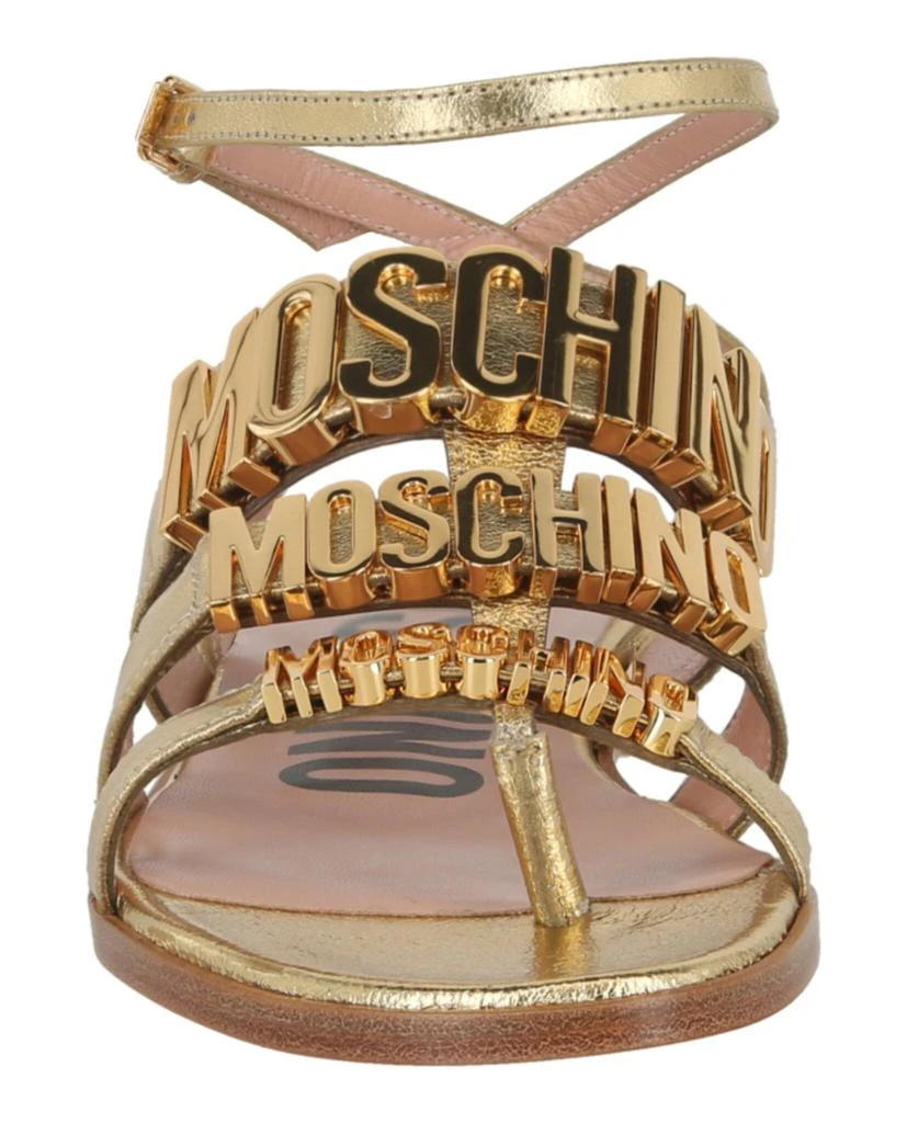 Moschino Degrade Metal Logo Sandals 4