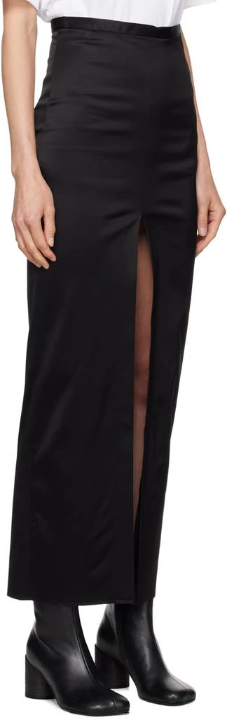 MM6 Black Slit Maxi Skirt 2