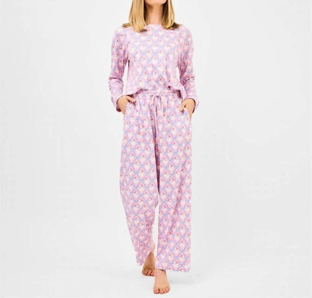 Mary Square Mary Square - Annie Annie Santa Baby Bows Pajama Set