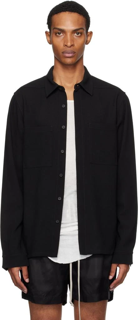 Rick Owens Black Concordians Work Shirt 1