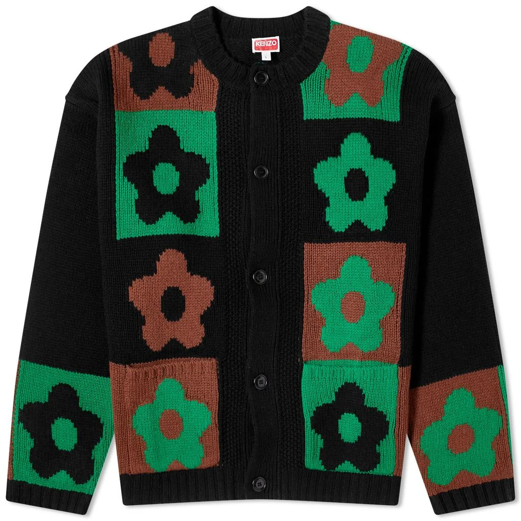 Kenzo Kenzo Boke Checkerboard Cardigan 1