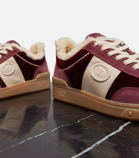 Valentino Upvillage suede and corduroy sneakers 5