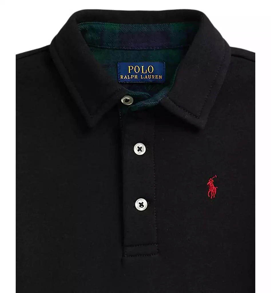 Ralph Lauren Boys
2-7 Plaid-Trim Fleece Polo-Collar Sweatshirt 6