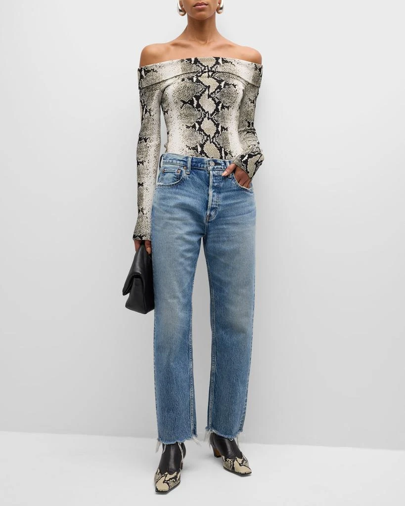 MOUSSY VINTAGE Mabel Wide Straight Cropped Jeans 3