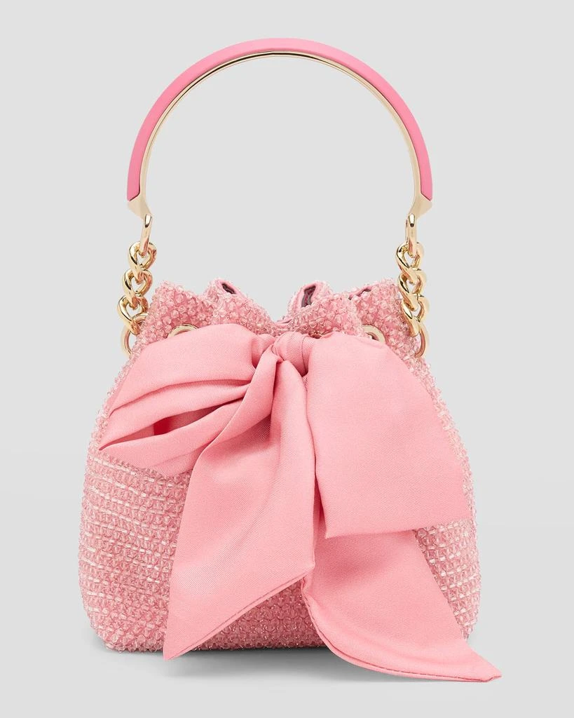 Jimmy Choo Bon Bon Bow Crystal Bucket Bag 1